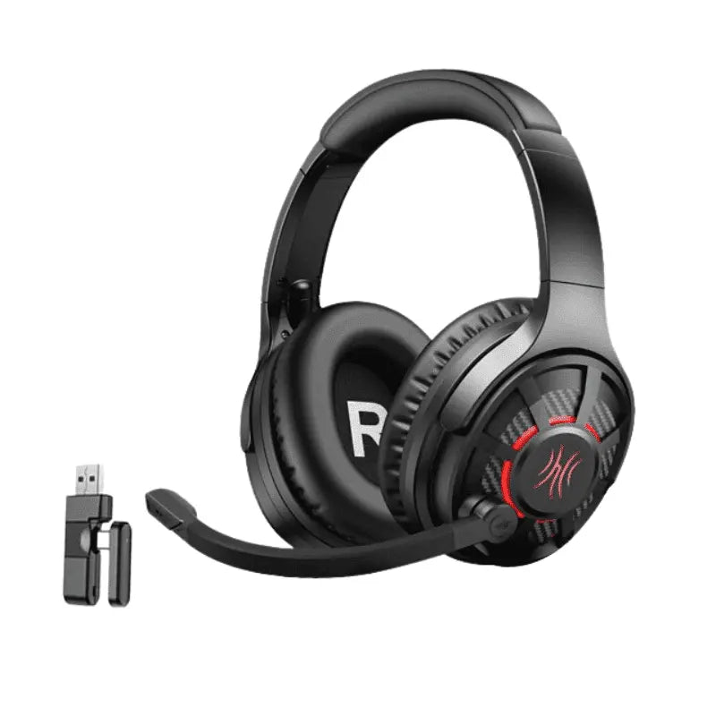Casque Gaming Sans Fil 4-en-1 OneOdio – 60 h d’Autonomie &Latence 30 ms Connecto.ma
